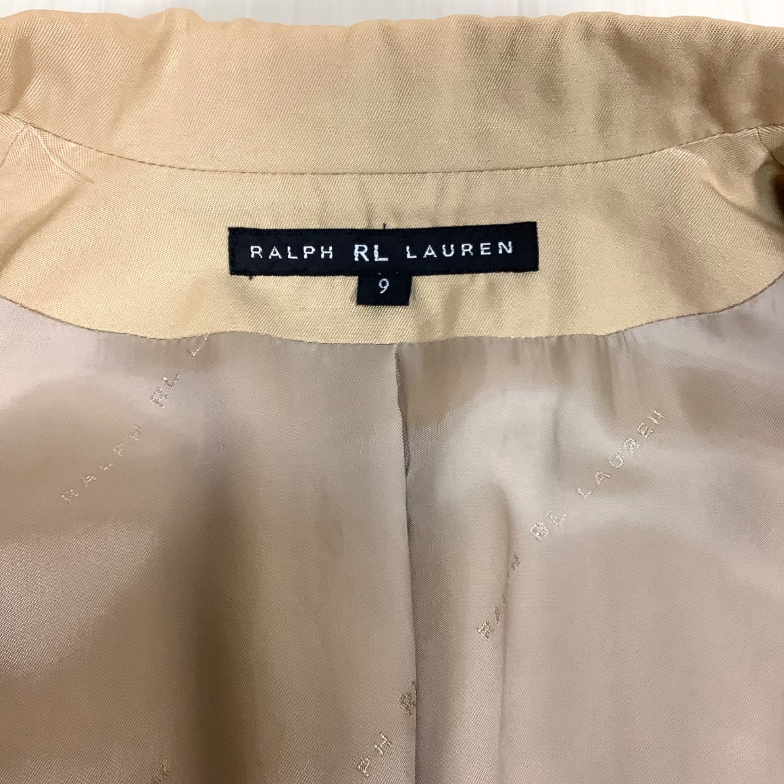 シルク混コットン】 RALPH LAUREN ラルフローレン テーラード