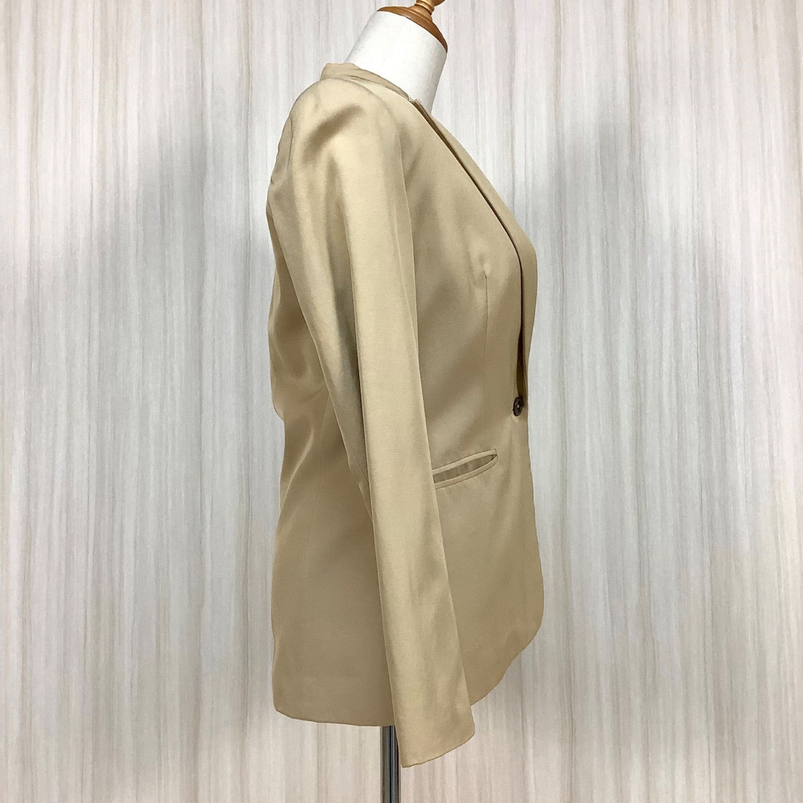 シルク混コットン】 RALPH LAUREN ラルフローレン テーラード