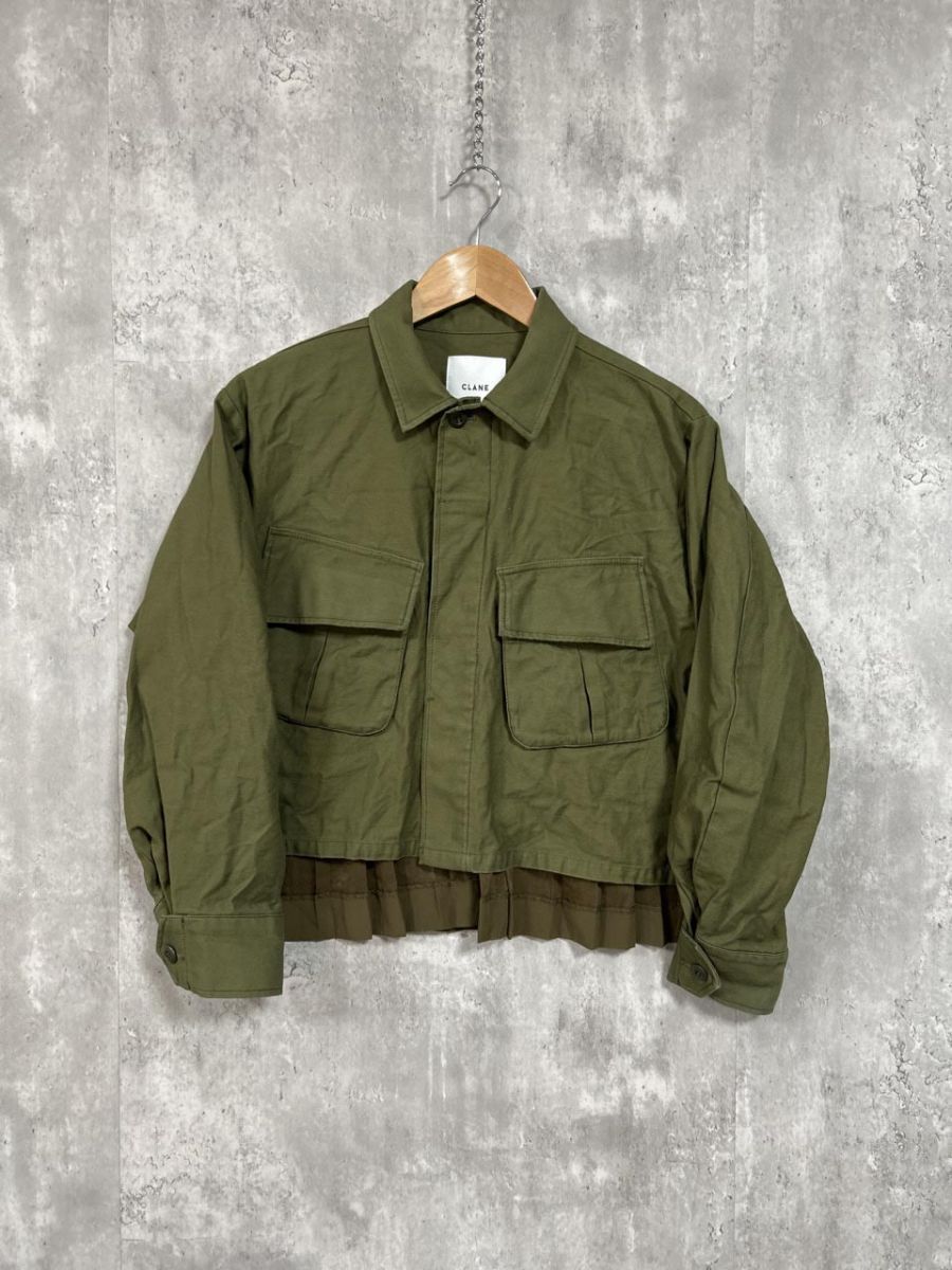 CLANE クラネ 長袖 ミリタリー ショート シャツ ジャケット size1