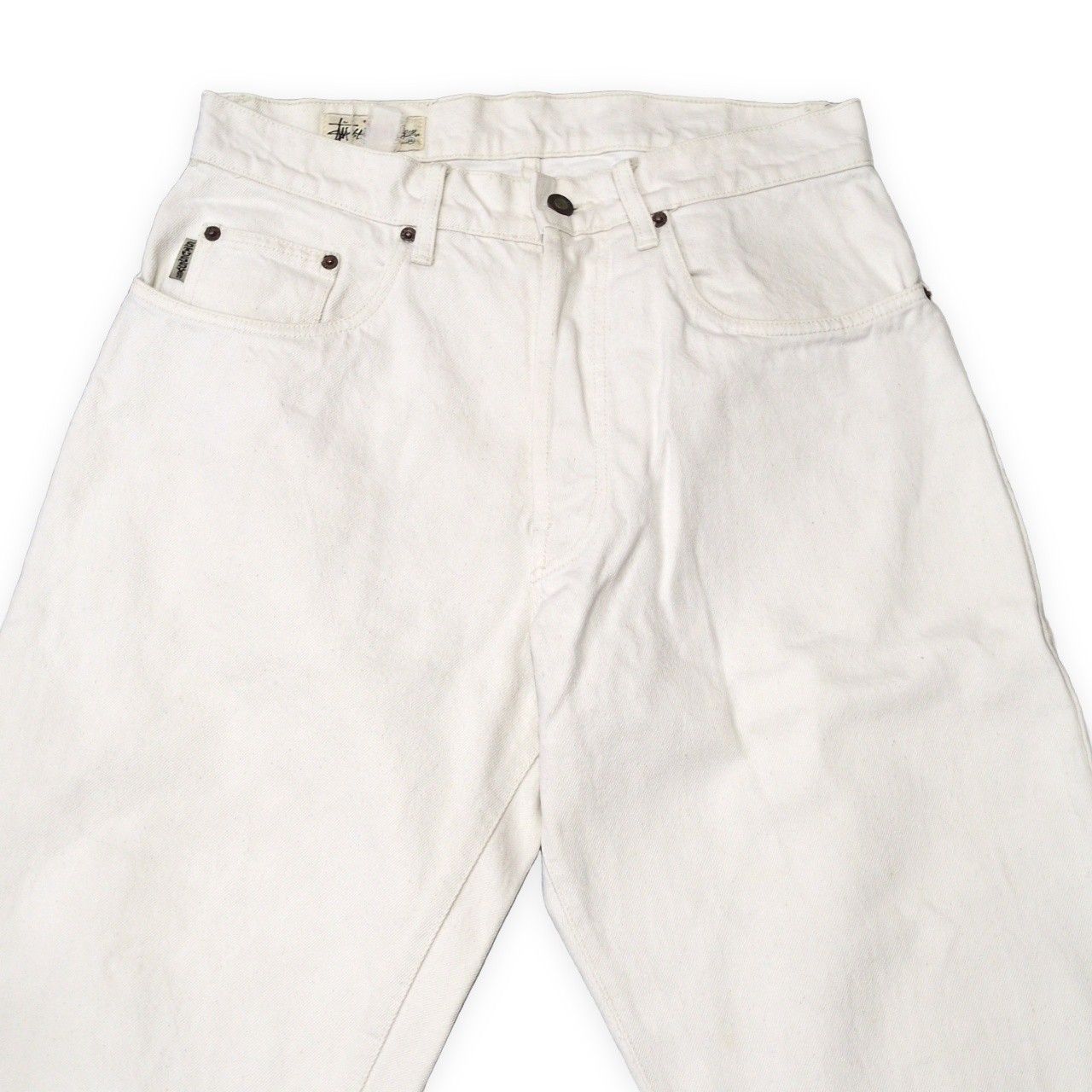 STUSSY ステューシー 90's 90年代 Old Stussy BIG OL JEANS ホワイト