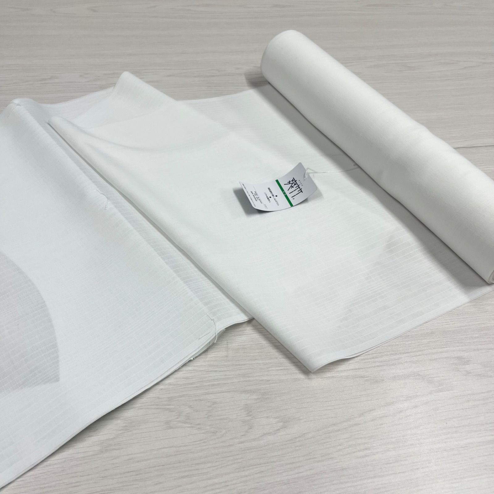 【未使用品】　美品　匿名配送　反物　襦袢地　長襦袢用　東レ　セオアルファ　さらら　爽竹　バンブー複合繊維　未仕立て　9.6ｍ　襦袢反20