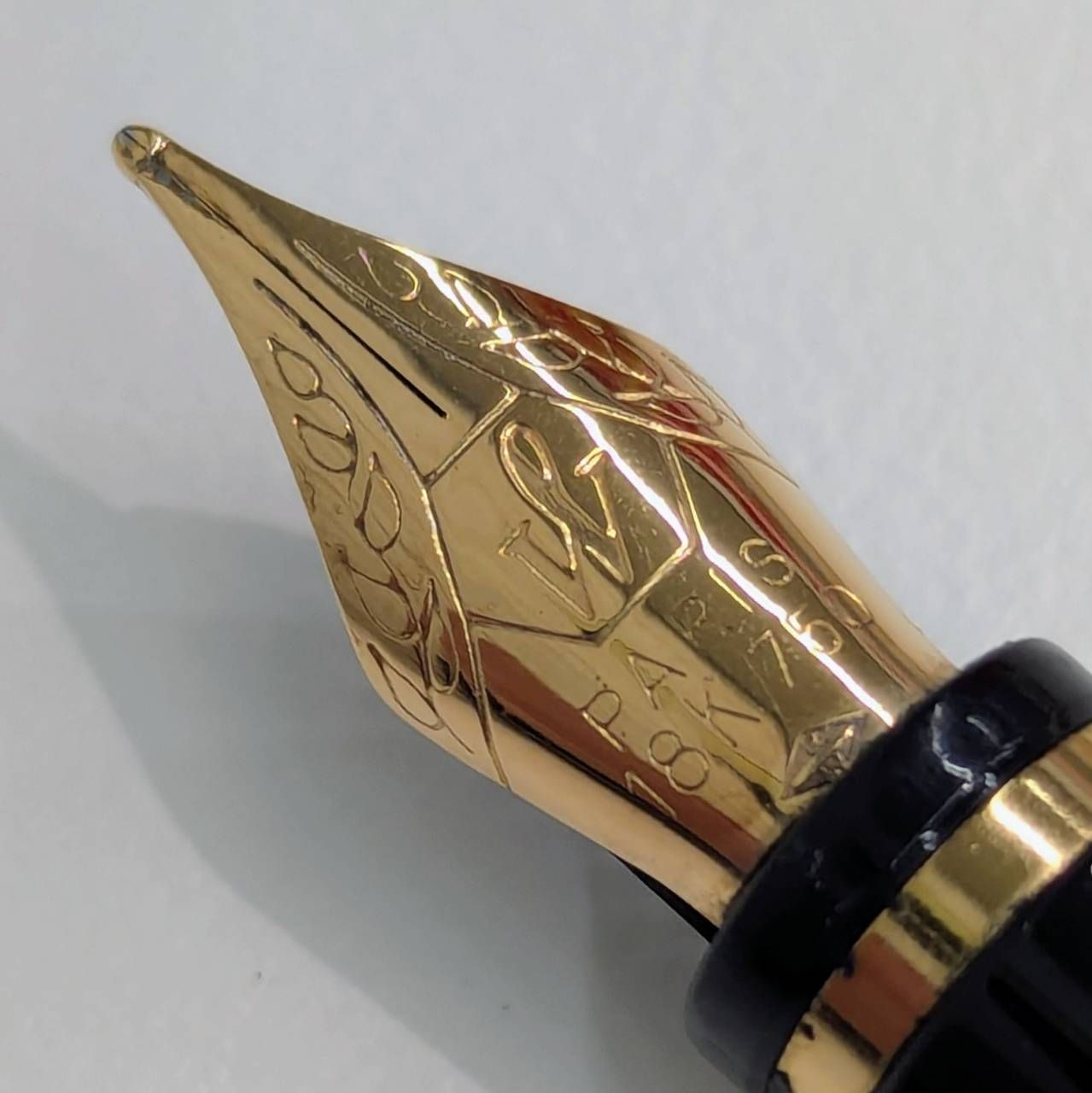 錦】WALTERMAN ウォーターマン 18K 750 M 18金 中字 ペン先 METAL 金属