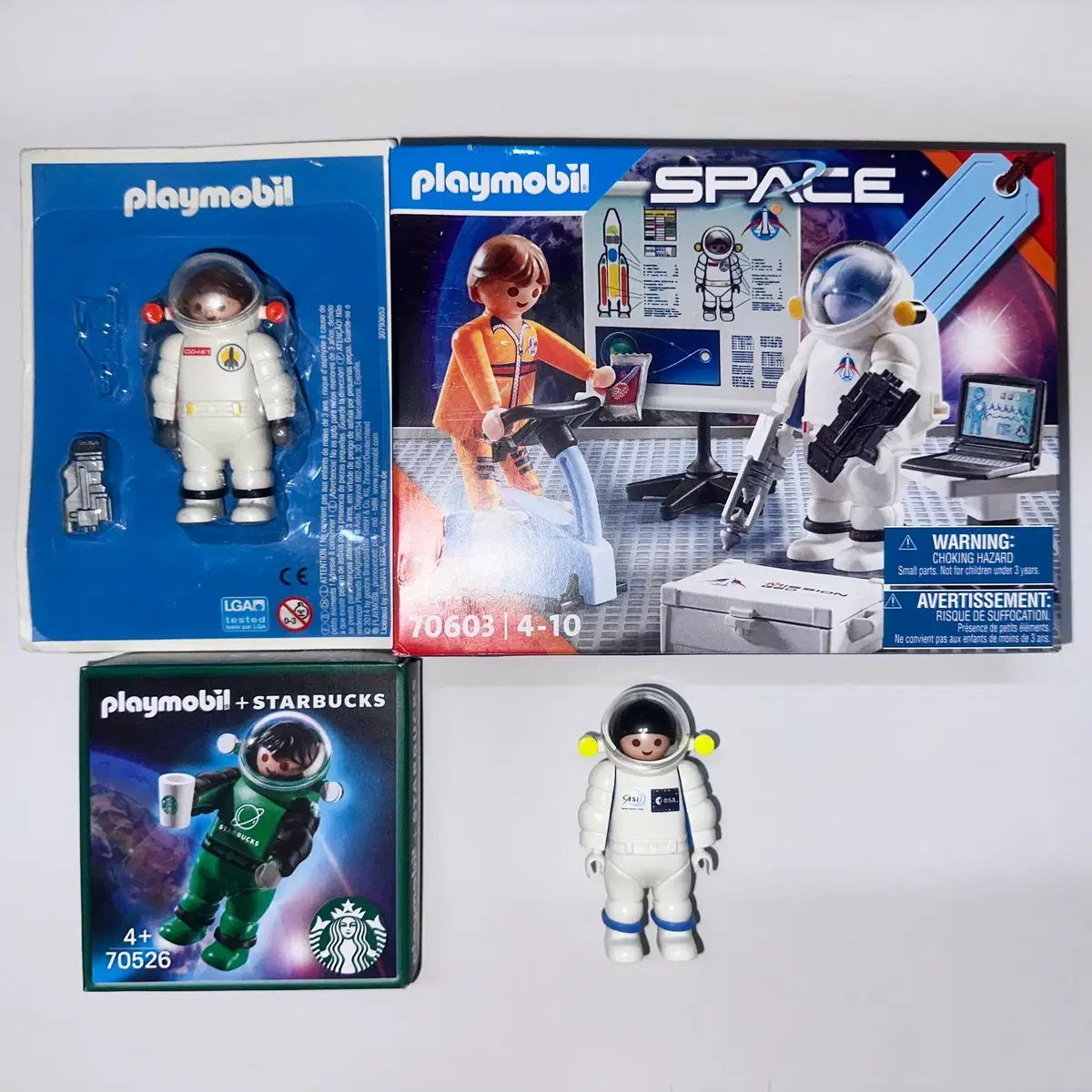 プレイモービル 宇宙飛行士 4種 セット 出品