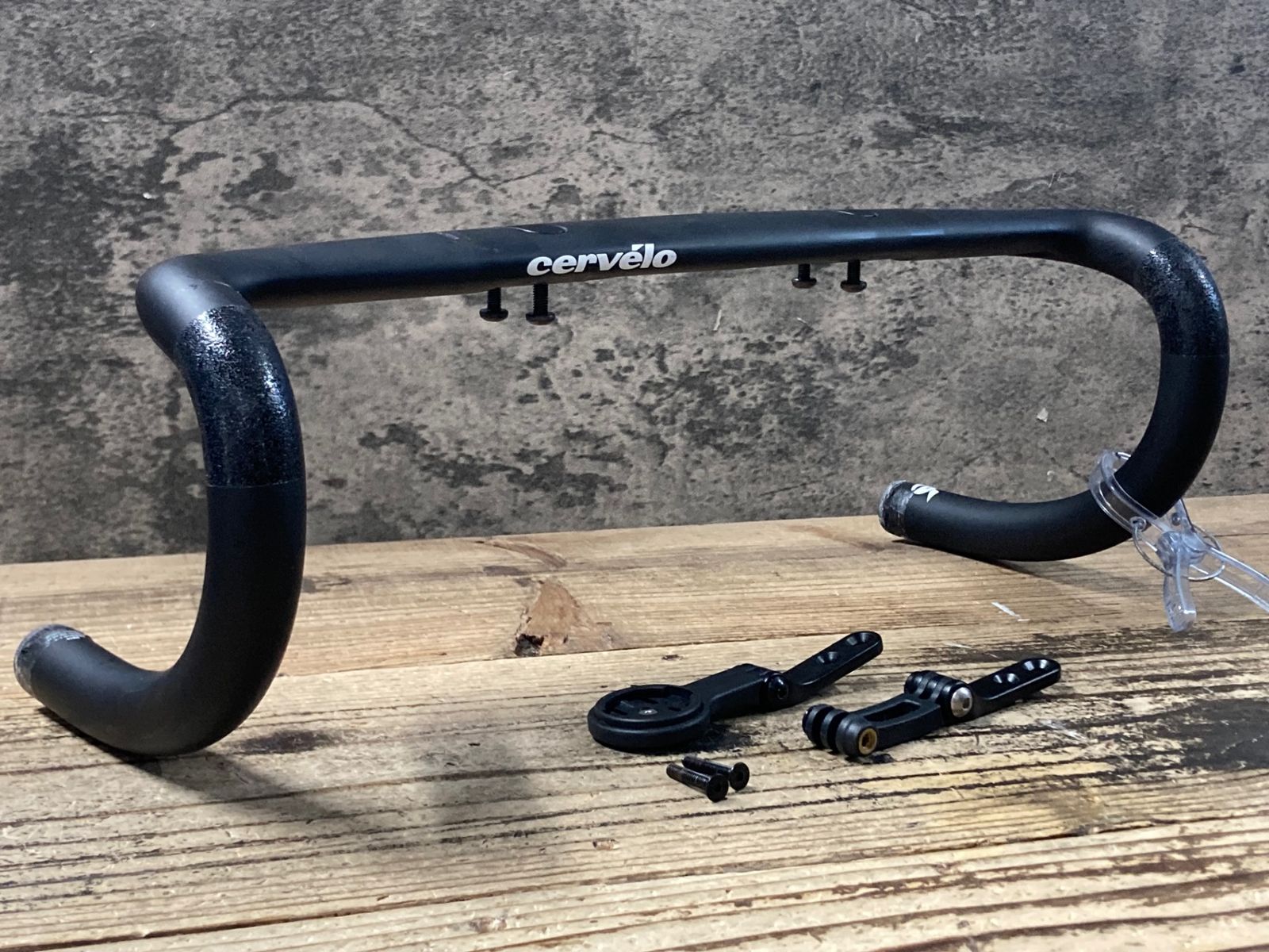 KE837 サーヴェロ cervelo S5用 カーボン ドロップハンドル ブラケットC-C380mm