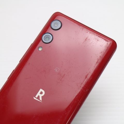 良品中古 SIMフリー Rakuten Hand 5G クリムゾンレッド スマホ 白ロム