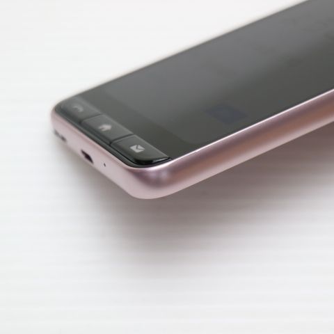新品同様 SIMフリー かんたんスマホ A402ZT ピンク スマホ ZTE 即日