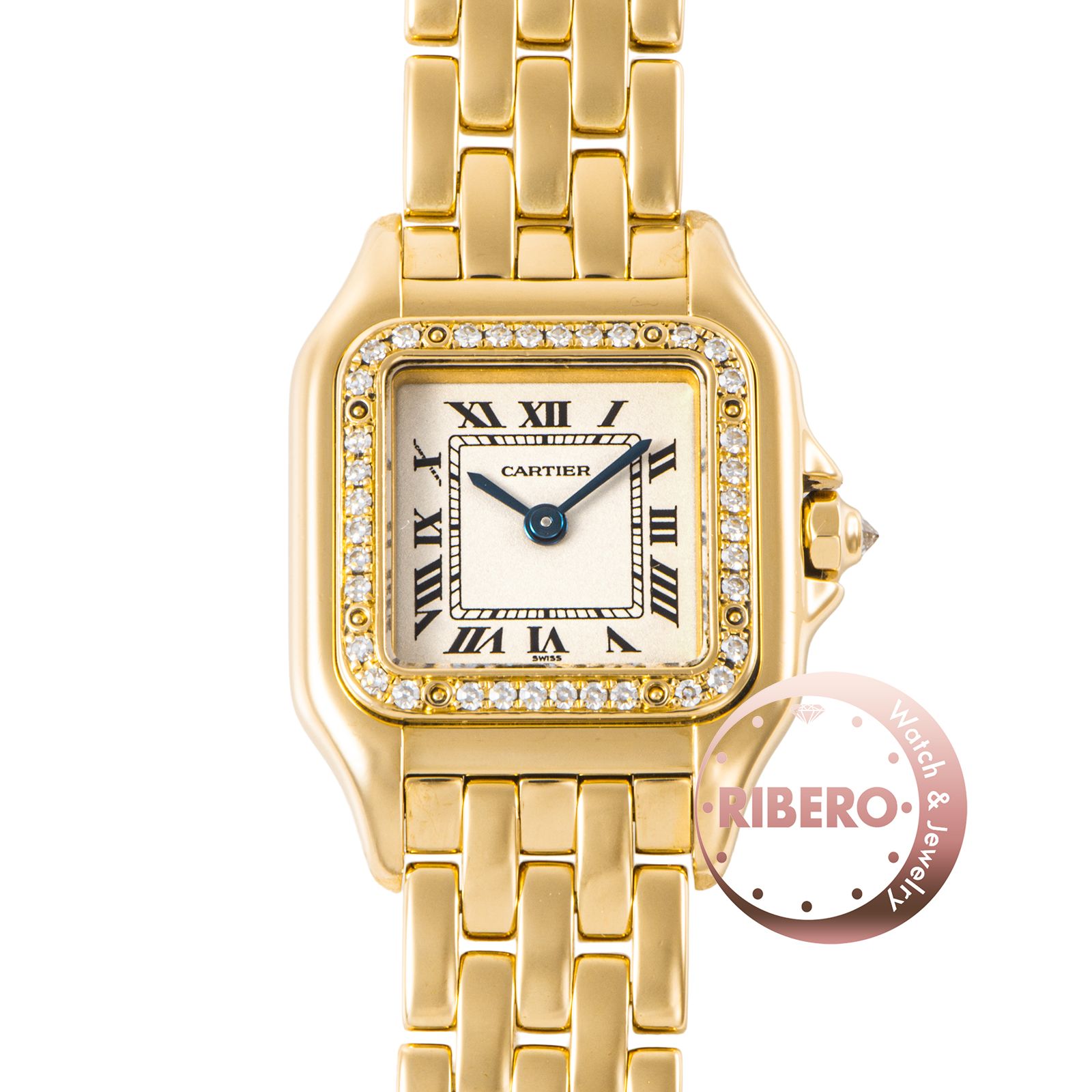 Cartier カルティエ パンテール SM WF3070B9 ベゼルダイヤ K18YG【中古】