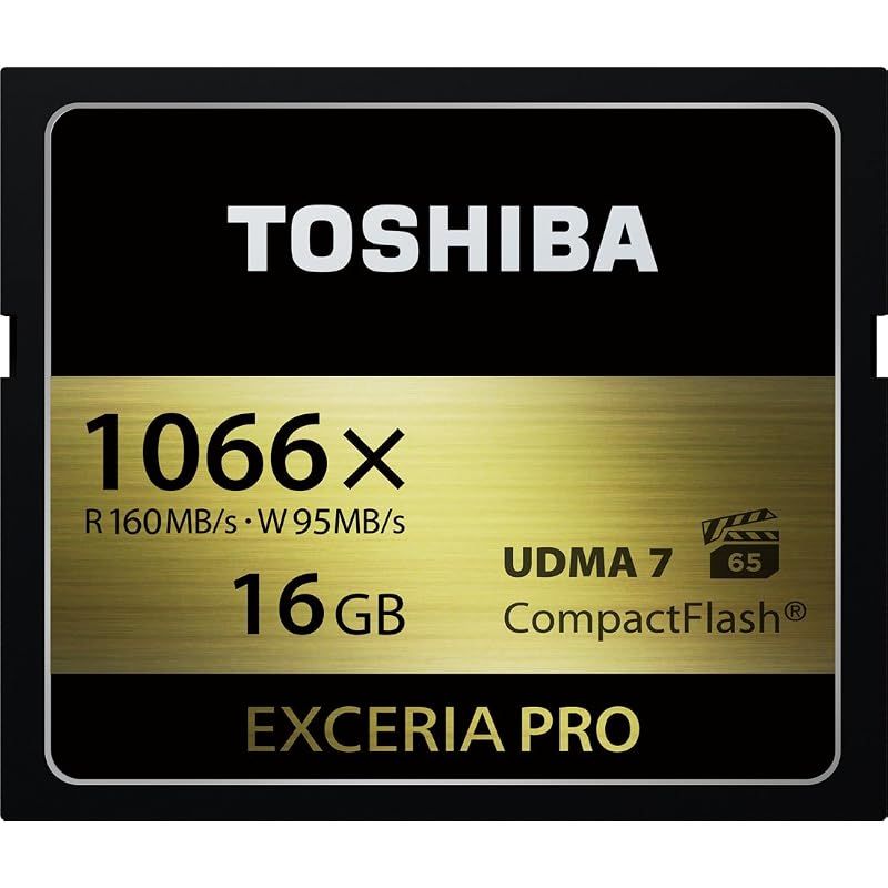 【新品】 TOSHIBA コンパクトフラッシュカード 16GB EXCERIA PRO 1066倍速 (最大読出速度160MB/s 最大書込速度95MB/s) (国内正規品) CF-EX016V 12,375円