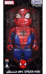 フィギュア BE@RBRICK -ベアブリック- 400% スパイダーマン 「Happyくじ MARVEL BE@RBRICK 2021」 L@ST賞【10日以内発送】