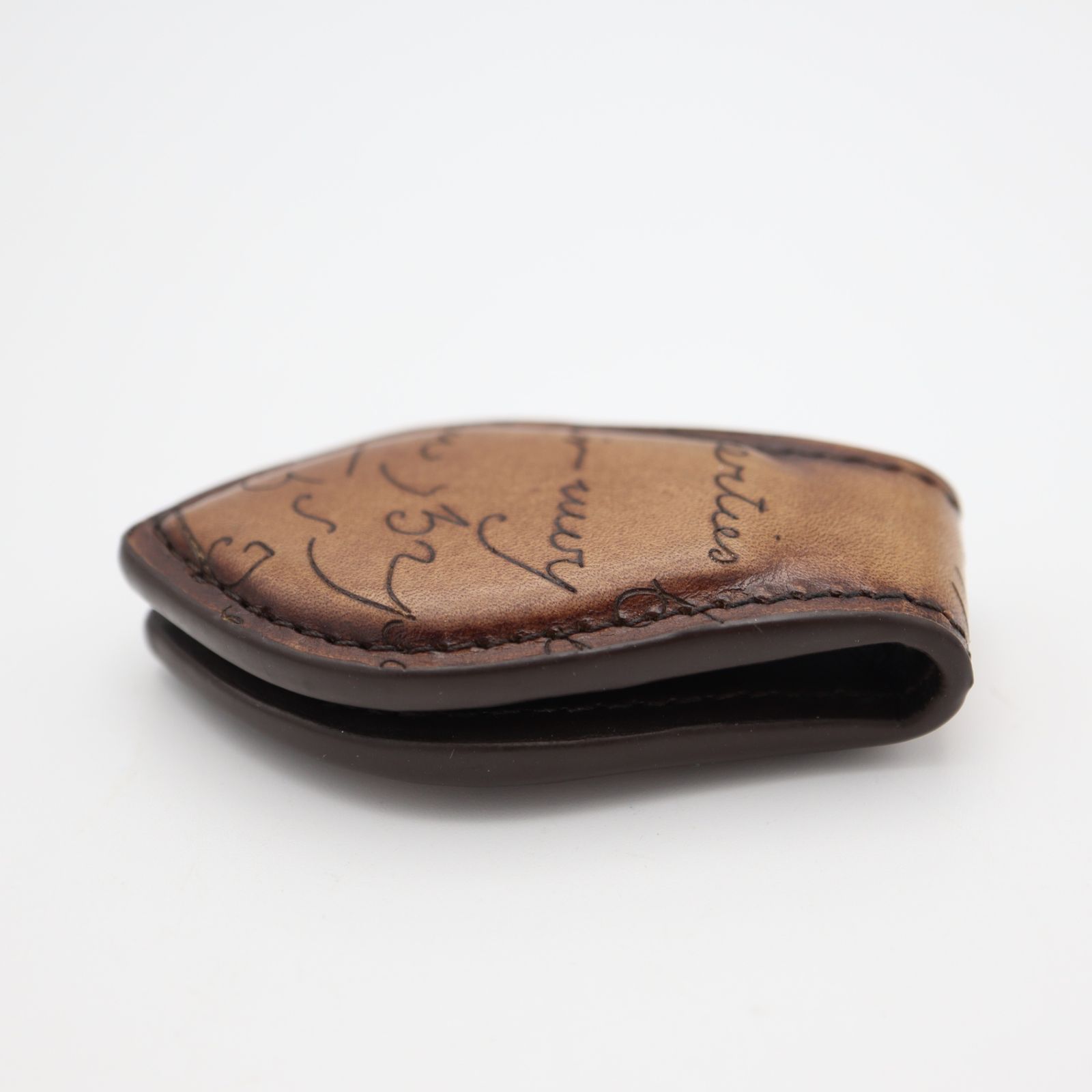 BERLUTI ベルルッティ マネークリップ カリグラフィ レザー ブラウン系