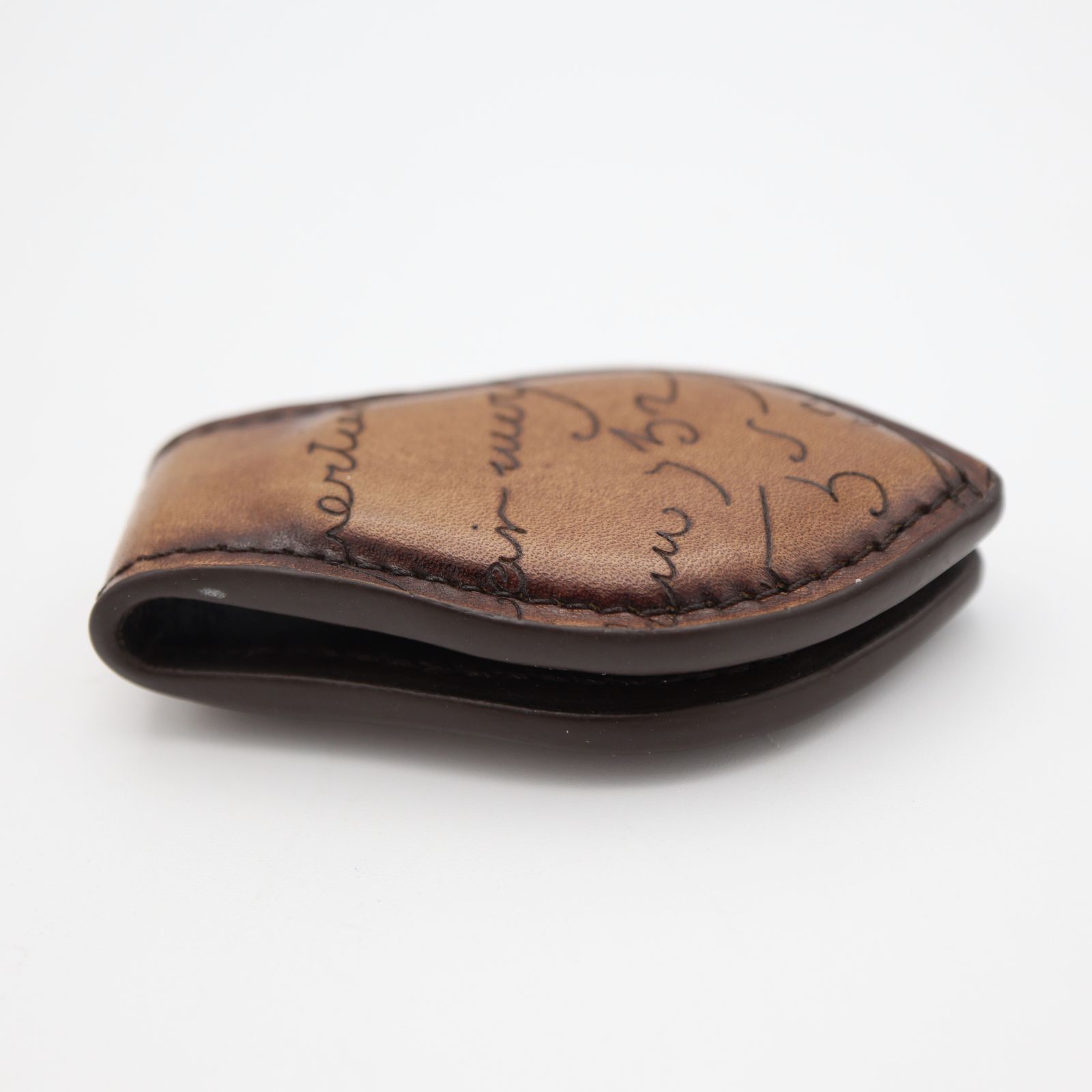 BERLUTI ベルルッティ マネークリップ カリグラフィ レザー ブラウン系