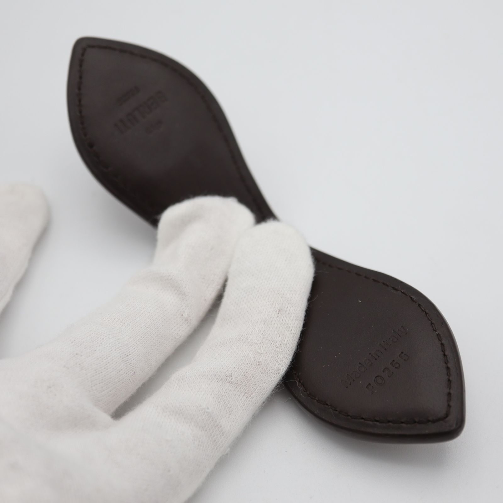 BERLUTI ベルルッティ マネークリップ カリグラフィ レザー ブラウン系