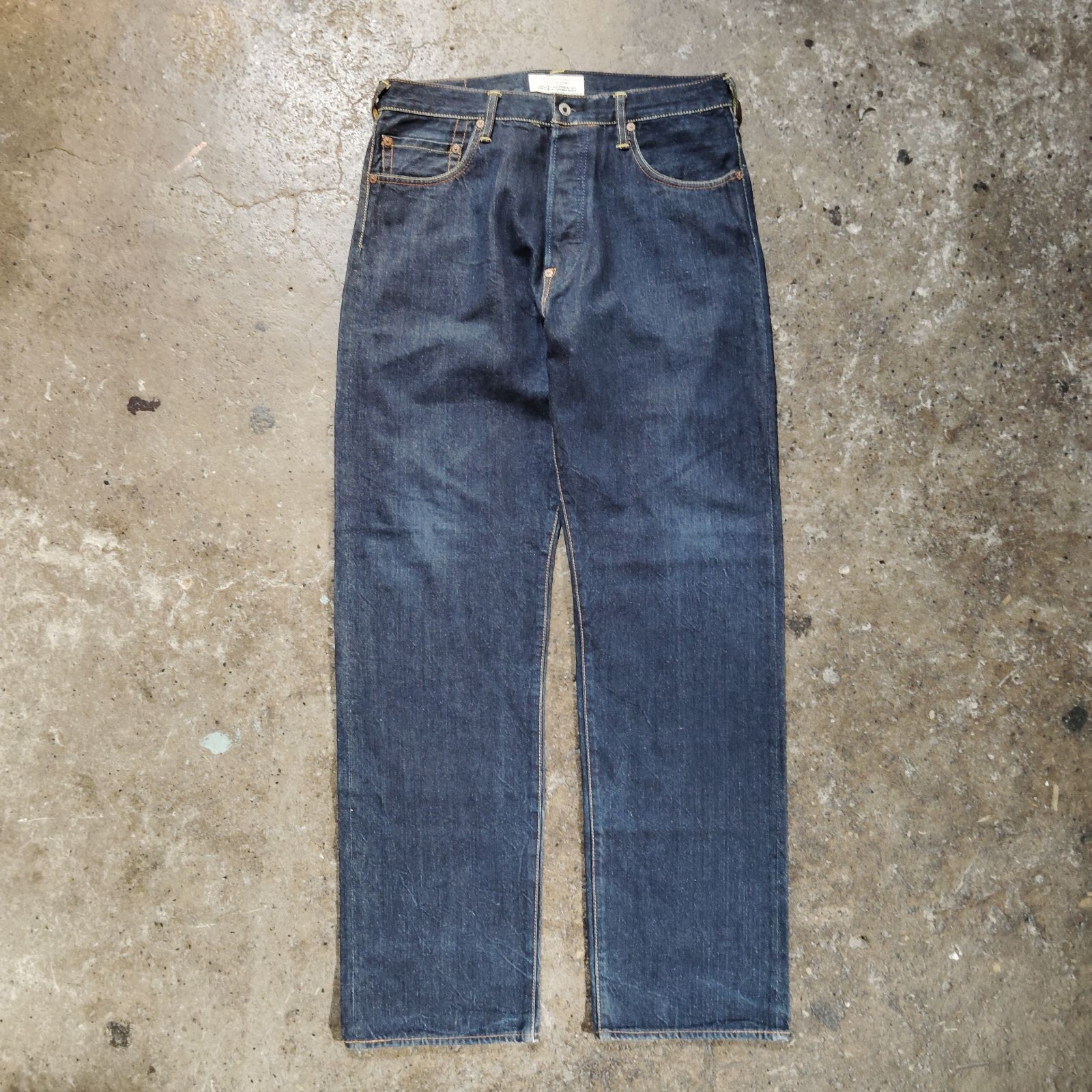 EVISU Lot.0082 抜染メッセージデニムパンツ 34×34 エヴィス - メルカリ