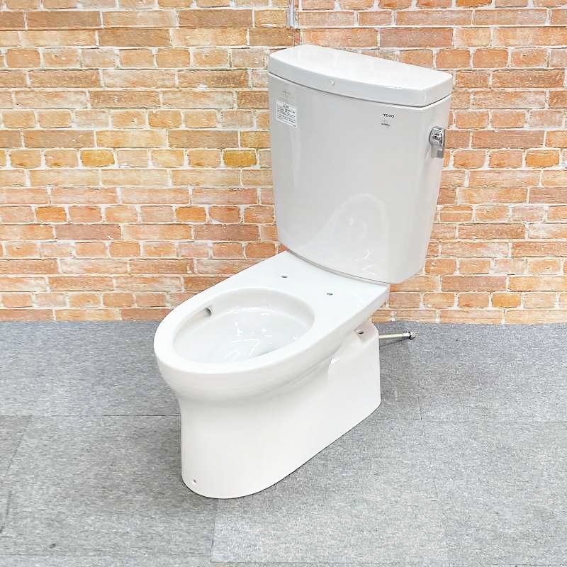 【中古品】【美品】 TOTO ピュアレストQR トイレ リモデルタイプ 洋式便器 (床下排水)「CS60BM」とタンク「SH61BA」のセット #NG2(ホワイトグレー) 18G