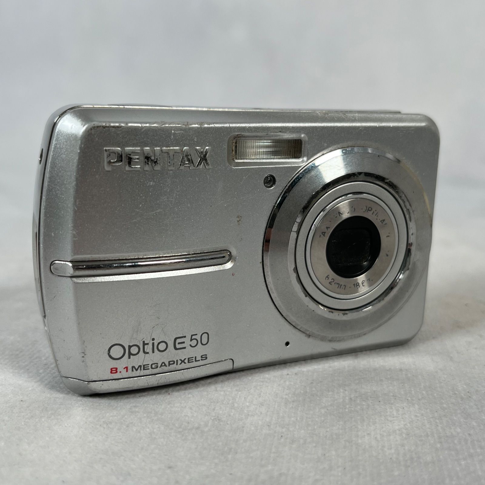 管T190】通電確認済☆ PENTAX ペンタックス Optio E50 シルバー