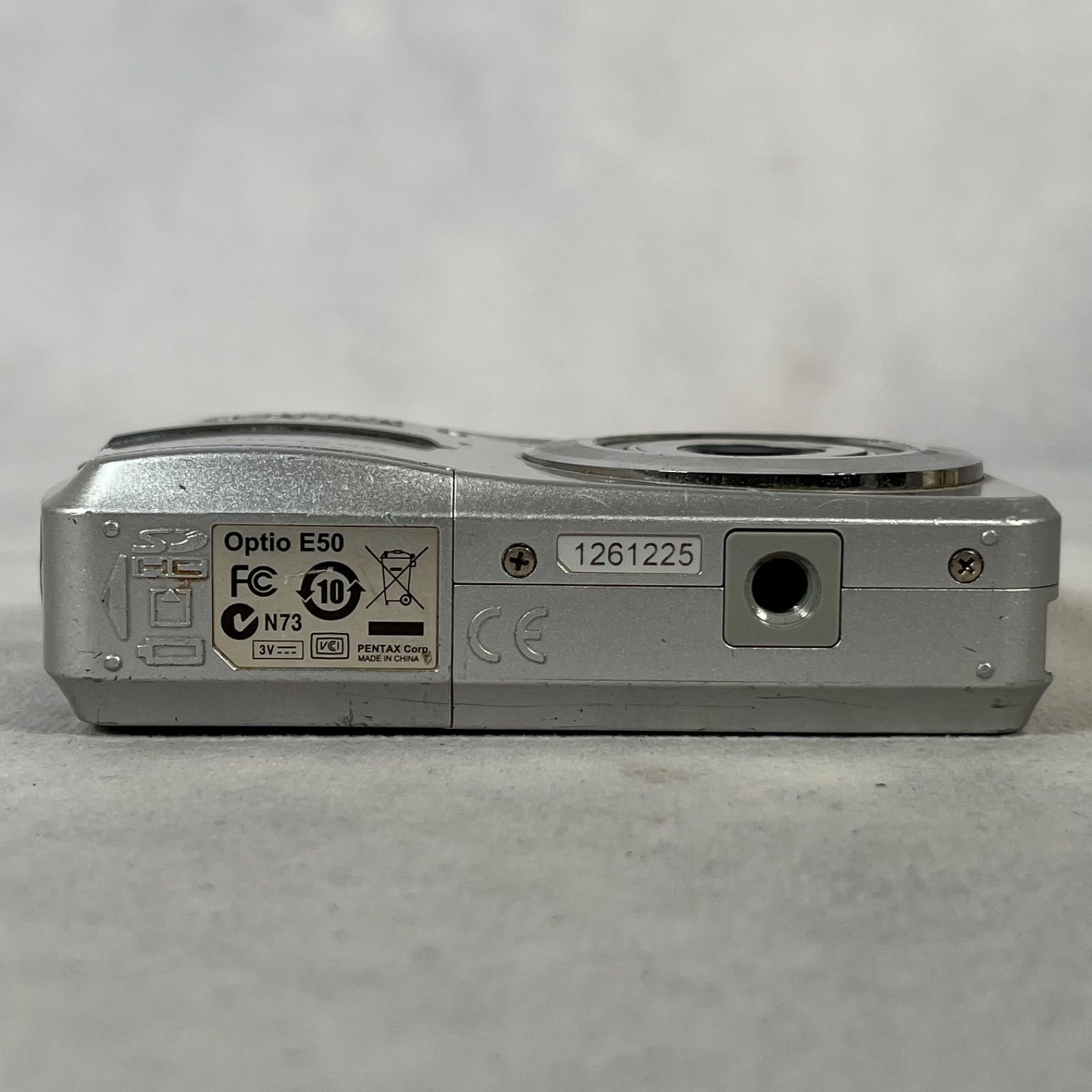 管T190】通電確認済☆ PENTAX ペンタックス Optio E50 シルバー