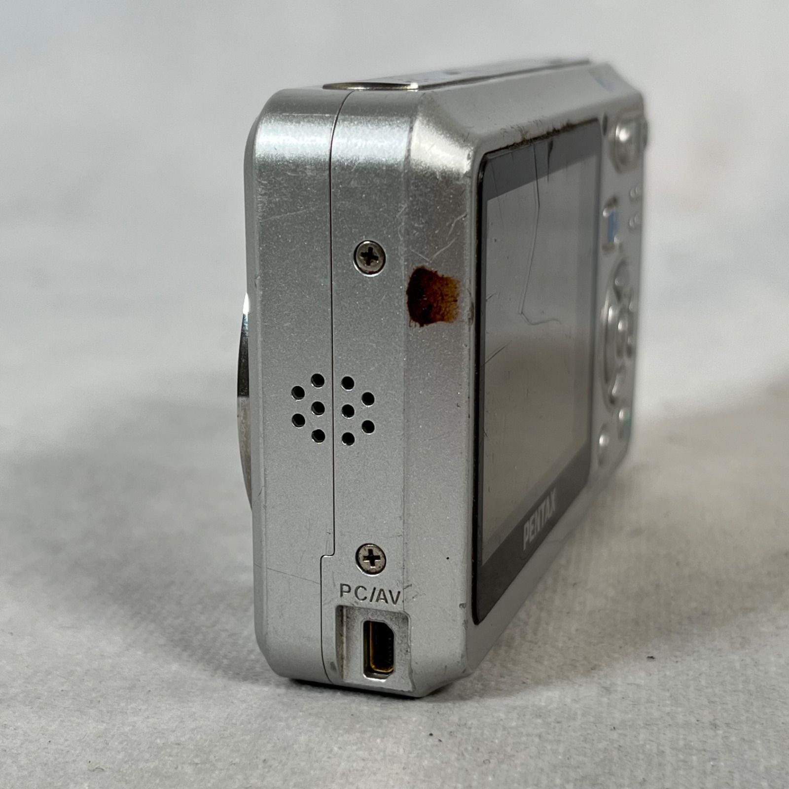 管T190】通電確認済☆ PENTAX ペンタックス Optio E50 シルバー