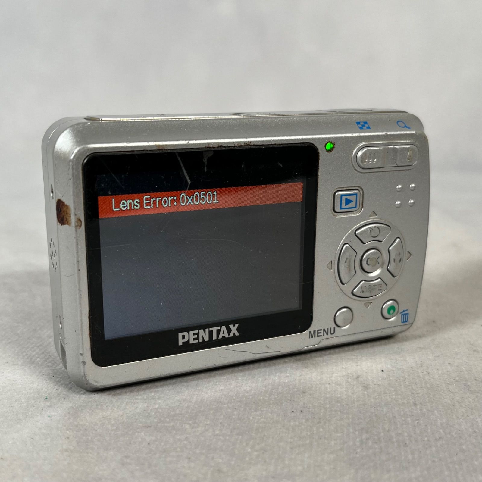 管T190】通電確認済☆ PENTAX ペンタックス Optio E50 シルバー