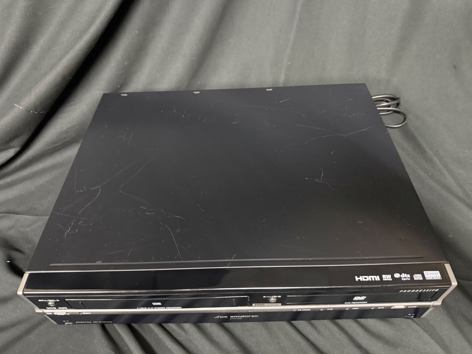 DXアンテナ ハイビジョンDVDレコーダーVHSビデオ一体型 HDD250GB DVHR