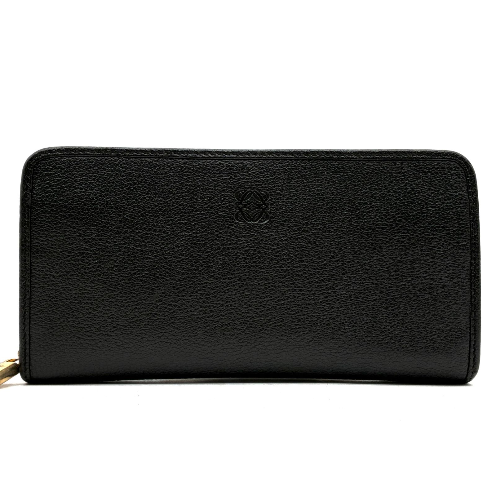 極美品 ロエベ LOEWE アナグラム ラウンドファスナー 長財布 