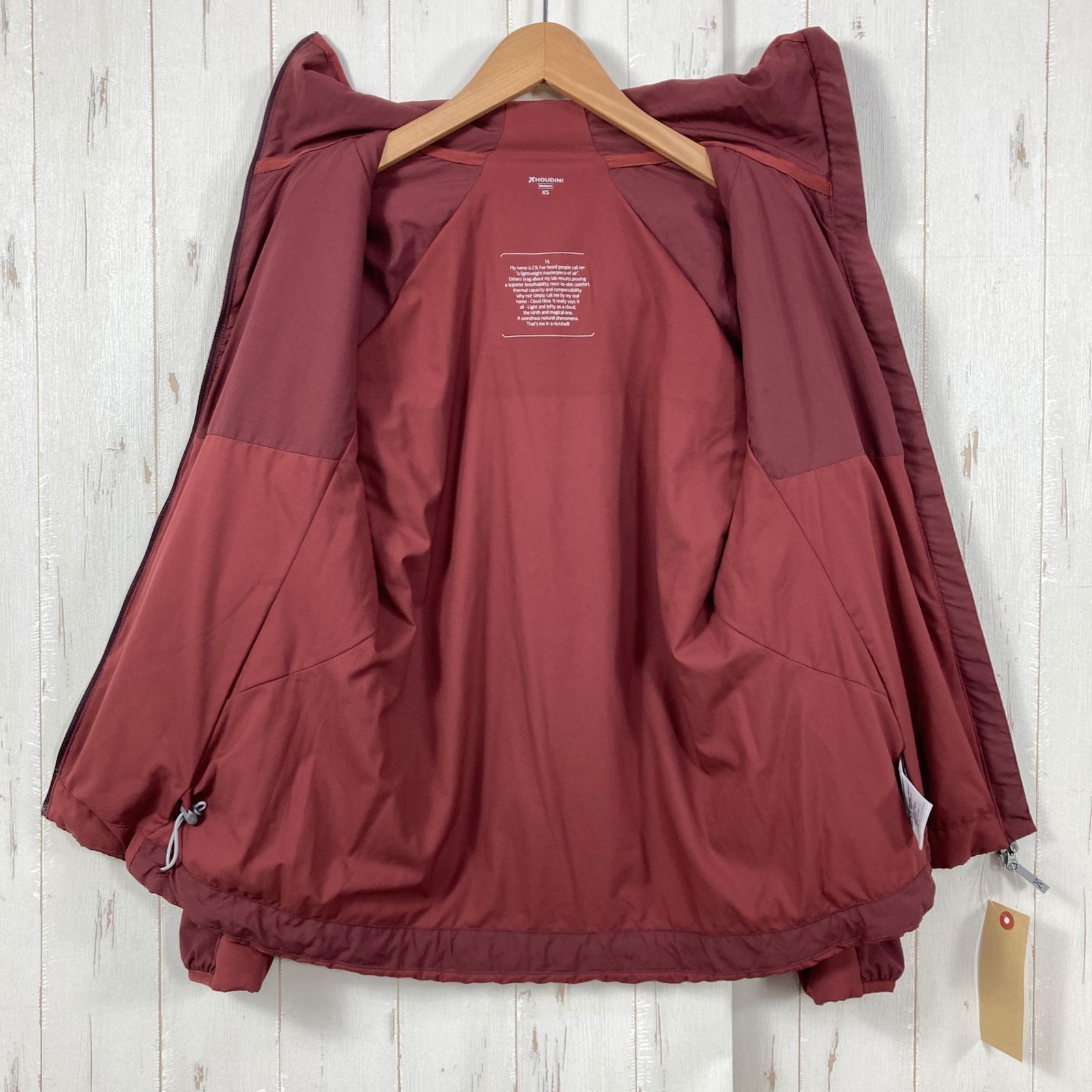 美品 HOUDINI C9 Loft Foudi ウィメンズ Sサイズ 📦️Women's XS レッド系 Houdini ( フーディニ ) シーナイン ロフト