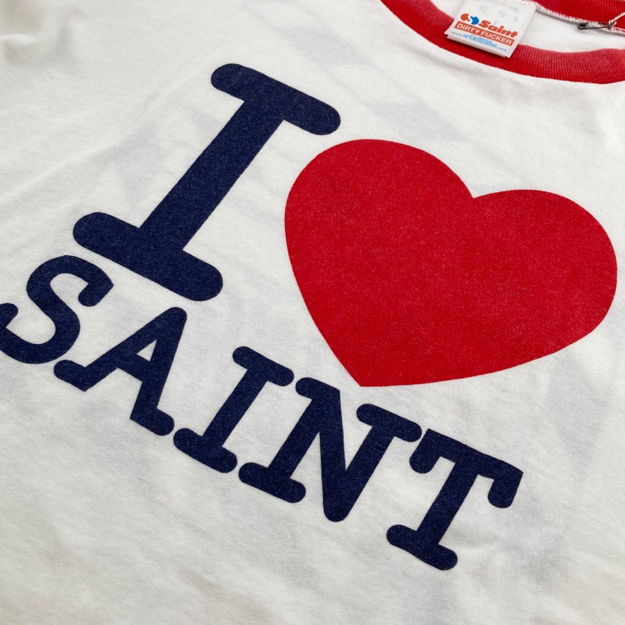 SAINT MICHAEL（セントマイケル） 26SS I LOVE SAINT_SS T-SHIRT 綿100