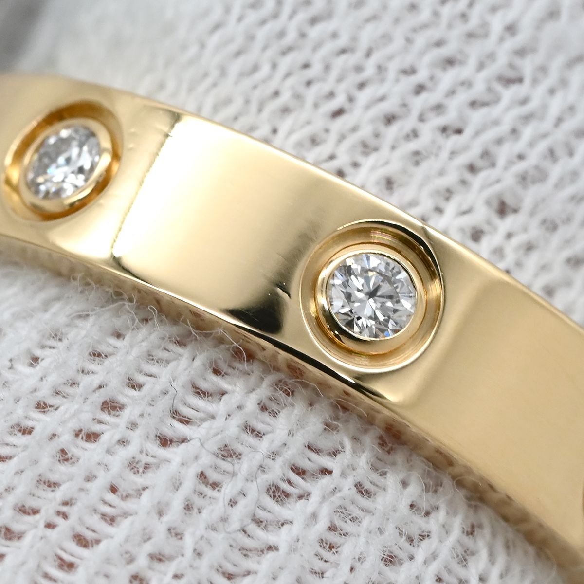 カルティエ Cartier リング 指輪 LOVE ミニラブリング 8Pダイヤ