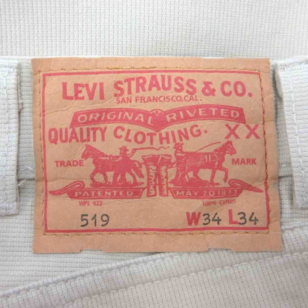 Levi's 519 ストレートパンツ ボトムス W34L34 ベージュ ピケ リーバイス Levi's 519 ストレートパンツ ボトムス W34L34 ベージュ