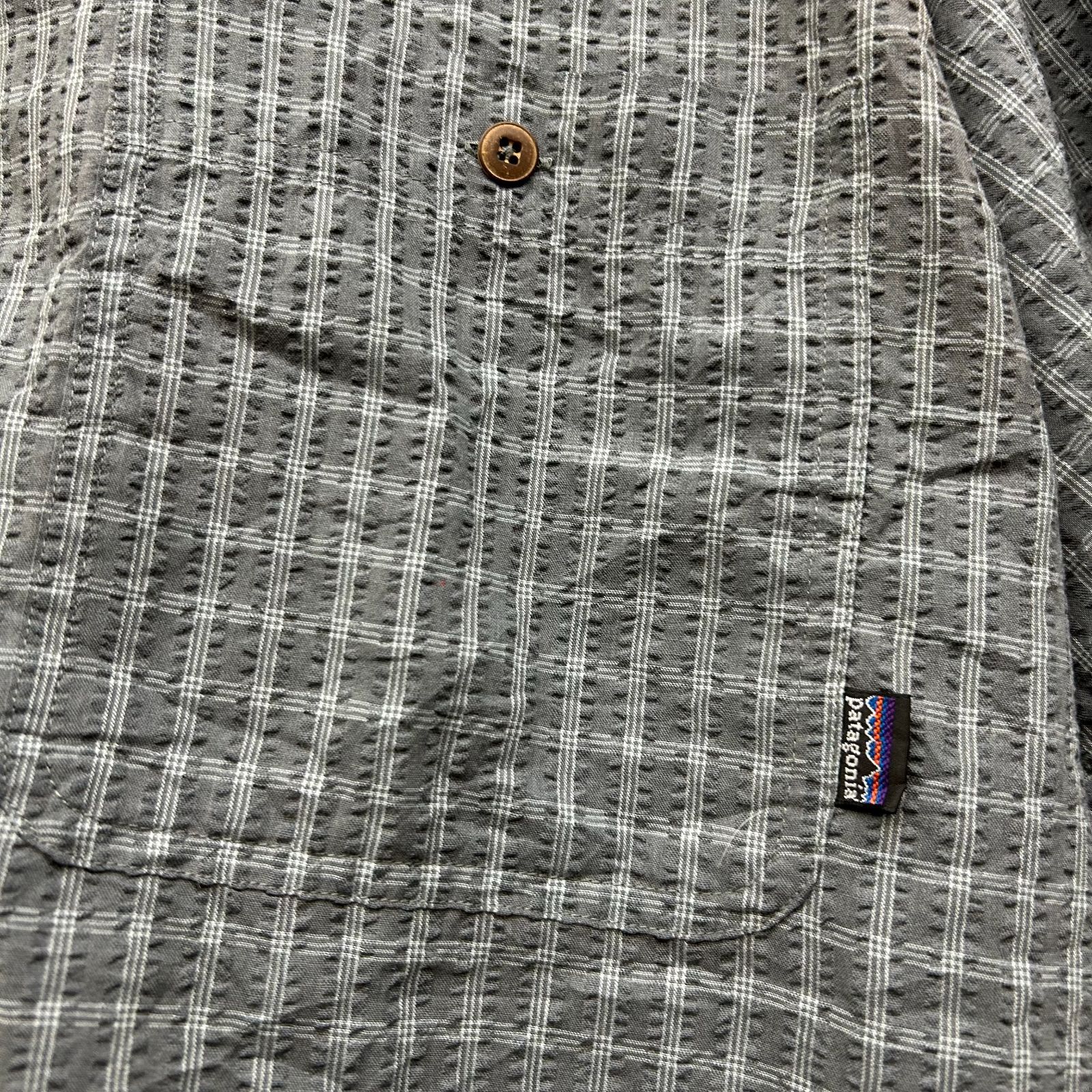 Patagonia 】 パタゴニア 2001年製 半袖 チェックシャツ シアサッカー