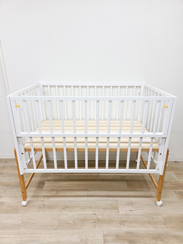 美品】定価2.6万 ヤマトヤ キホン ベビーベッド レギュラーサイズ