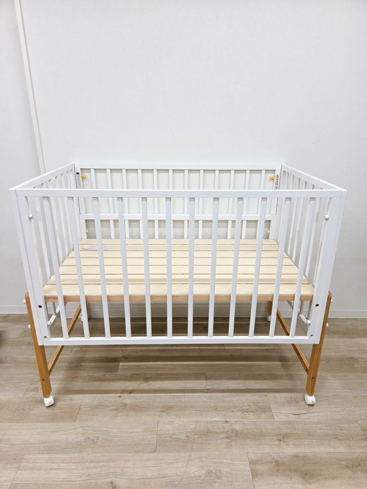 美品】定価2.6万 ヤマトヤ キホン ベビーベッド レギュラーサイズ