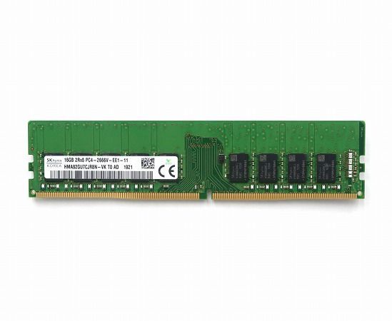 ◇Skhynix 16GB DDR4-2666(PC4-21300) ECC Unbuffered 各種WS(不特定) 各社WS/サーバー対応メモリ 中古