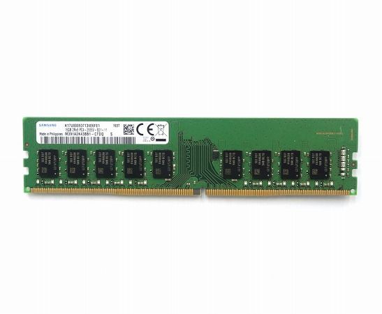 ◇SAMSUNG 16GB DDR4-2666(PC4-21300) ECC Unbuffered 各種WS(不特定) 各社WS/サーバー対応メモリ 中古
