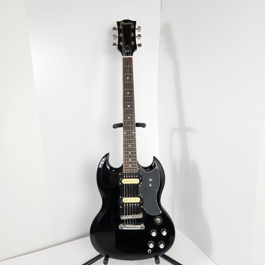 Maestro by Gibson マエストロ SGタイプ エレキギター 黒 2ハム 本体