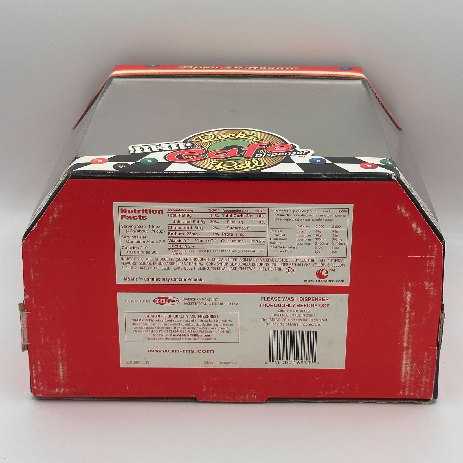 M&M'S エムアンドエムズ ジュークボックスディスペンサー箱付き レッド
