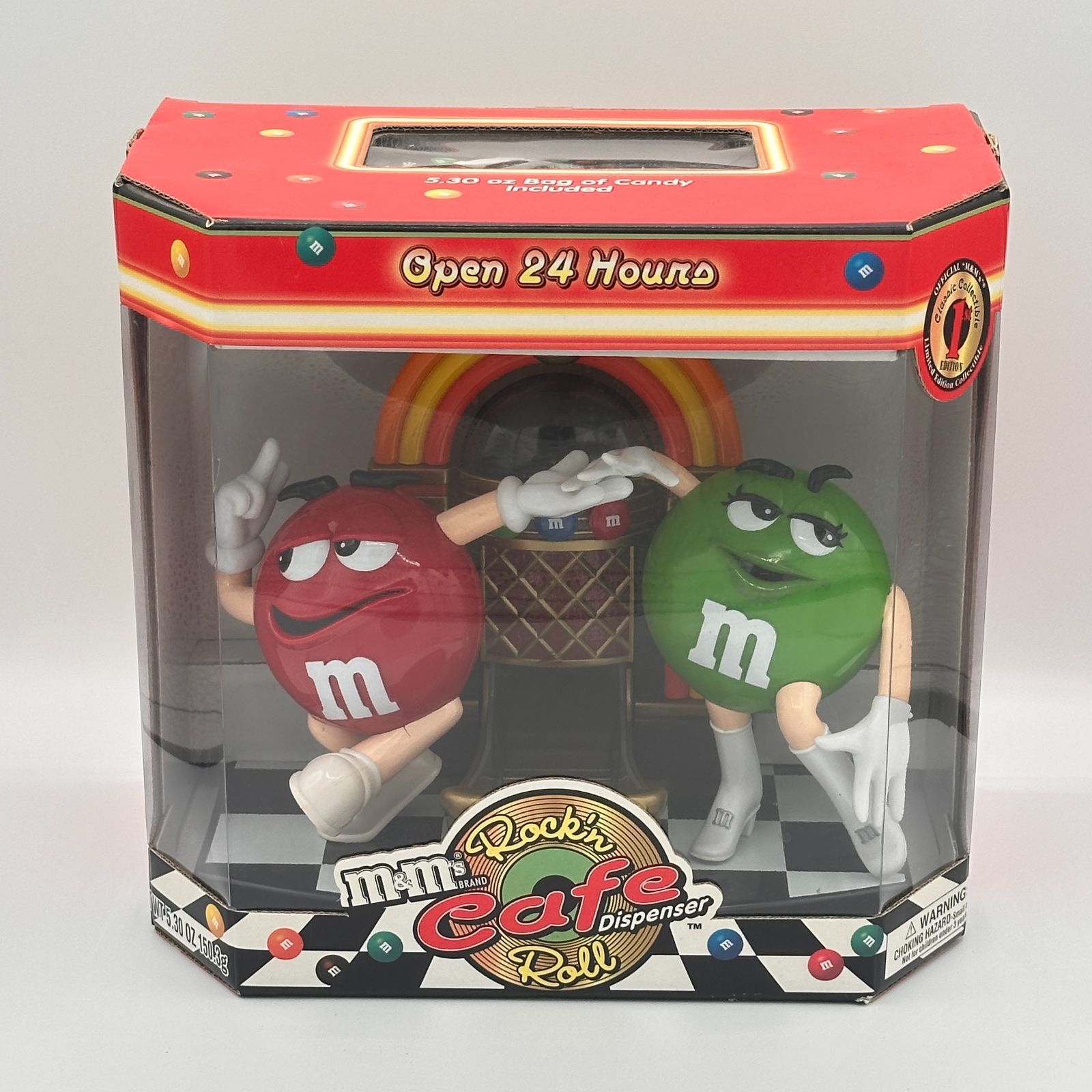 M&M'S エムアンドエムズ ジュークボックスディスペンサー箱付き レッド
