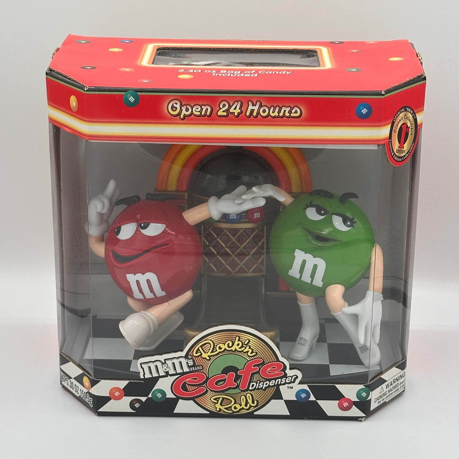 M&M'S エムアンドエムズ ジュークボックスディスペンサー箱付き レッド