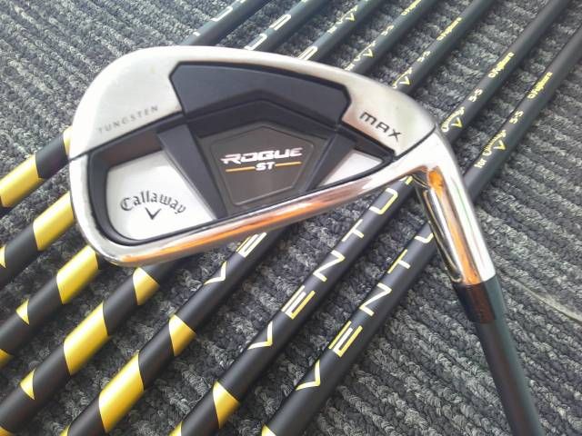 中古 アイアンセット キャロウェイ ROGUE ST MAX/VENTUS5 for Callaway(JP) 8本セット/S/21.5[4825]■博多