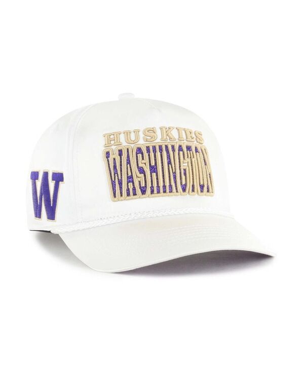 47 ブランド レディース アクセサリー 帽子 47 Brand Womens White Washington Huskies Outspoken Hitch Adjustable Hat Whit