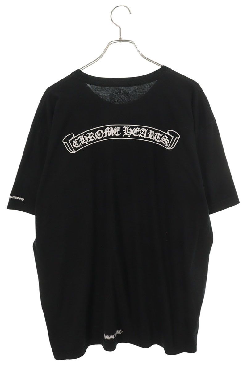 クロムハーツ CH T-SHRT/1 バックスクロールラベルプリントTシャツ