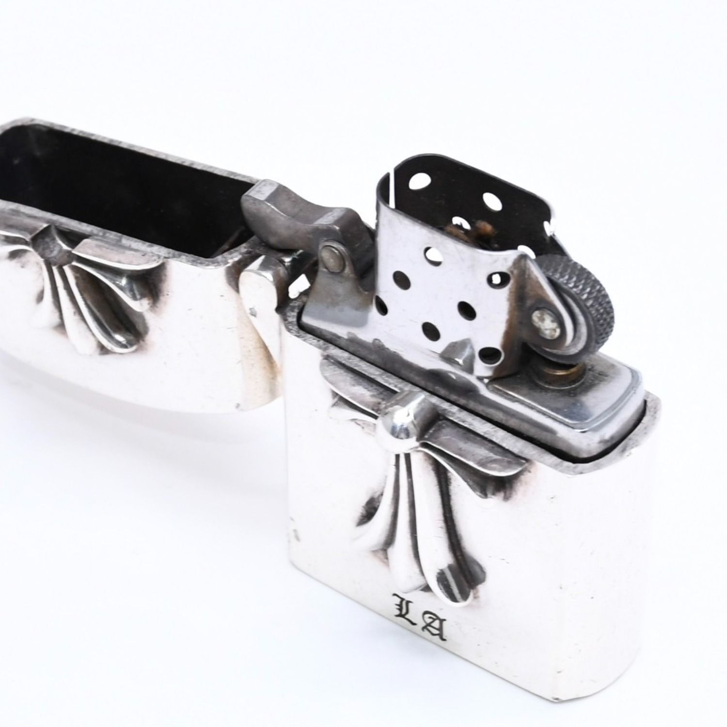 CHROME HEARTS クロムハーツ ZIPPO LIGHTERZ V4 V4 スモールCHクロス