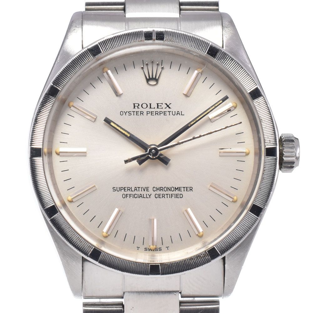 ロレックス ROLEX 1007 オイスターパーペチュアル Cal.1570 シルバー 自動巻き メンズ 良品 腕時計 R#149383