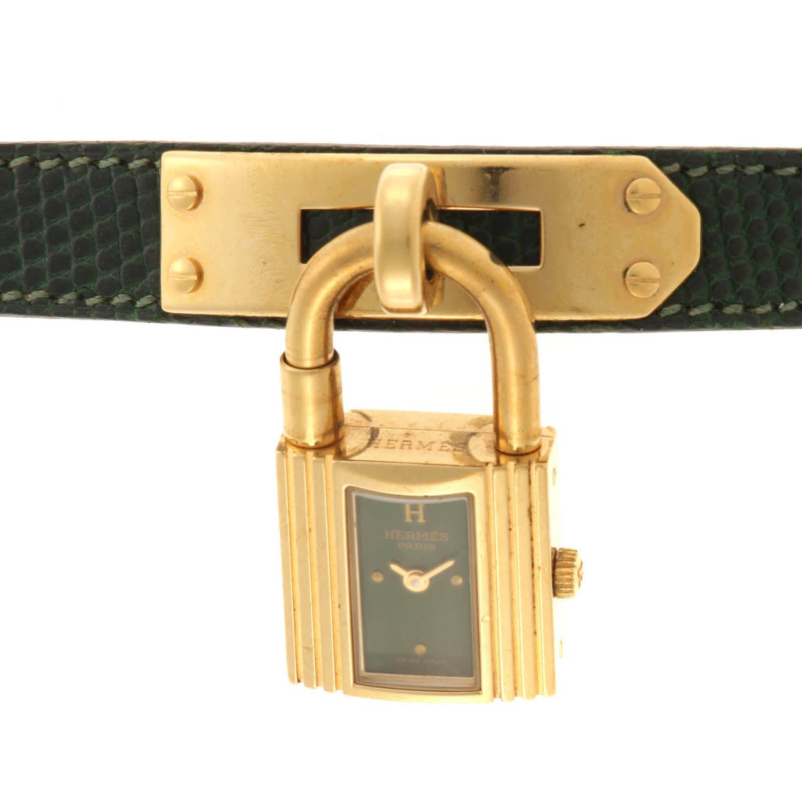 HERMES エルメス ケリーウォッチ グリーンベルト 【205】 KE1.201.770
