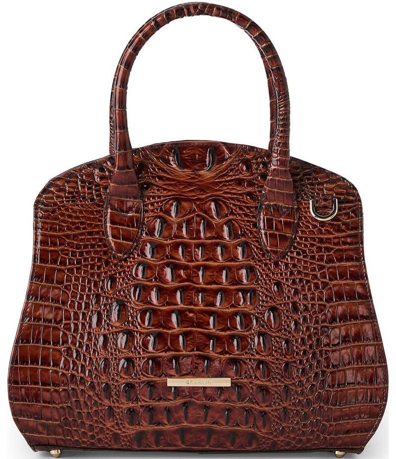 ブランミン レディース バッグ ハンドバッグ BRAHMIN Melbourne Collection Rosetta Pecan Satchel Bag Pecan