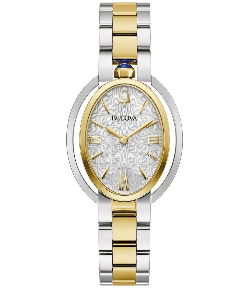 ブロバ レディース アクセサリー 腕時計 Tシャツ Bulova Womens Rubaiyat Two Hand Two Tone Analog Stainless Steel Bracelet W