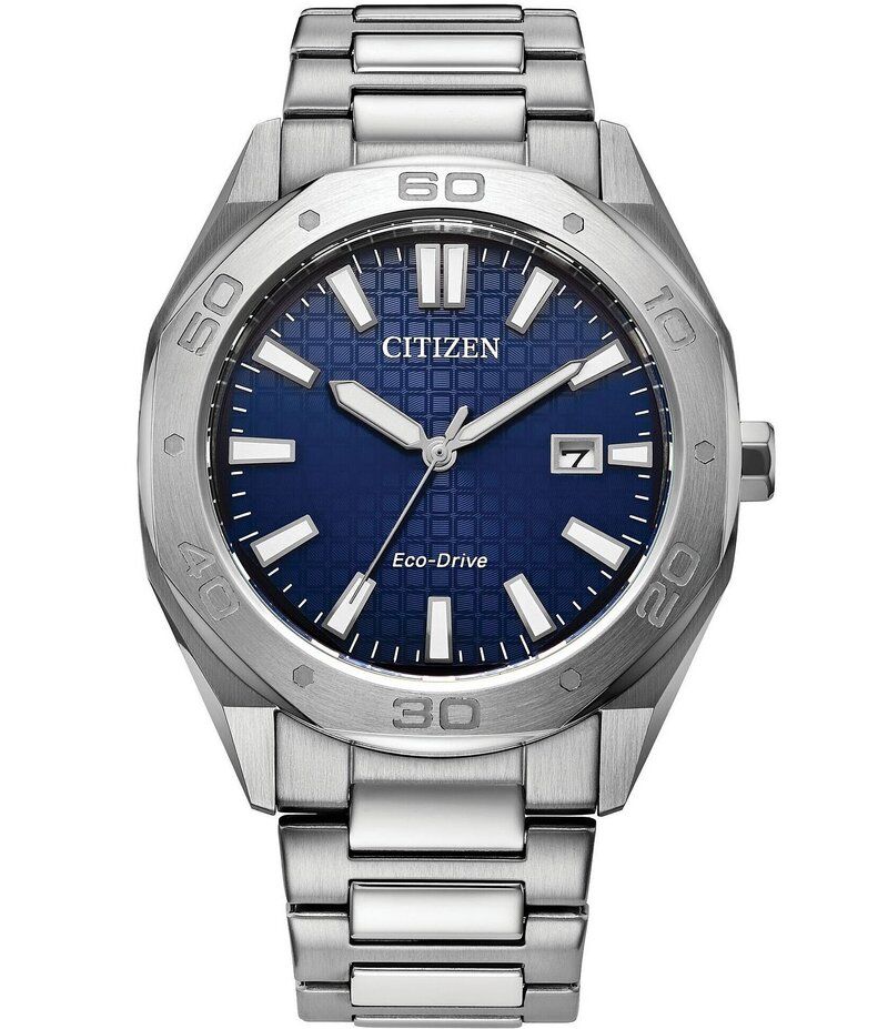 シチズン レディース アクセサリー 腕時計 Tシャツ Citizen Mens Eco Drive Weekender Three Hand Stainless Steel Watch Silver 57,480円