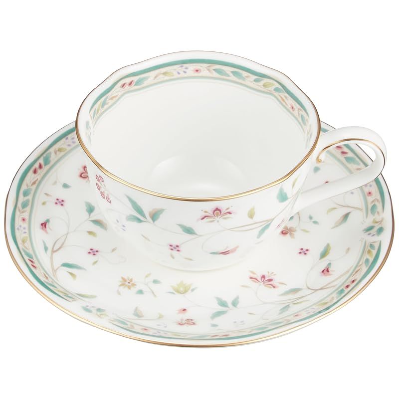 【新品】 Noritake ノリタケ カップ & ソーサー ( ペアセット ) ( コーヒー ティー 兼用) 220cc 花更紗 2客 ボーンチャイナ P59387A/4409