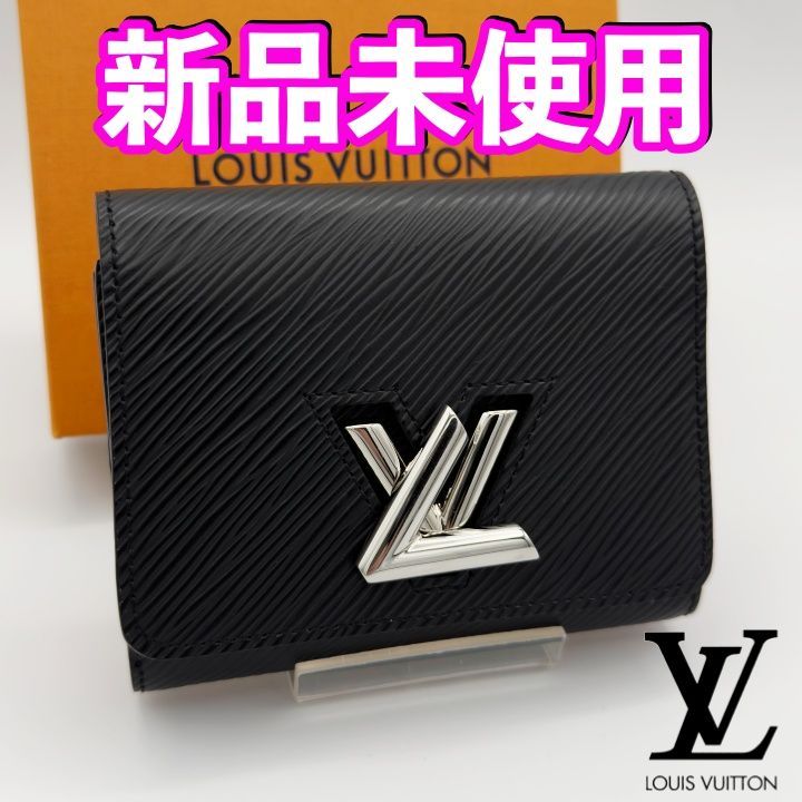 国内正規品　最短当日発送　最新ICチップ（RFID）内蔵　ヴィトン財布　ポルトフォイユ　ツイスト　コンパクト　エピ　ノワール　ミニ財布