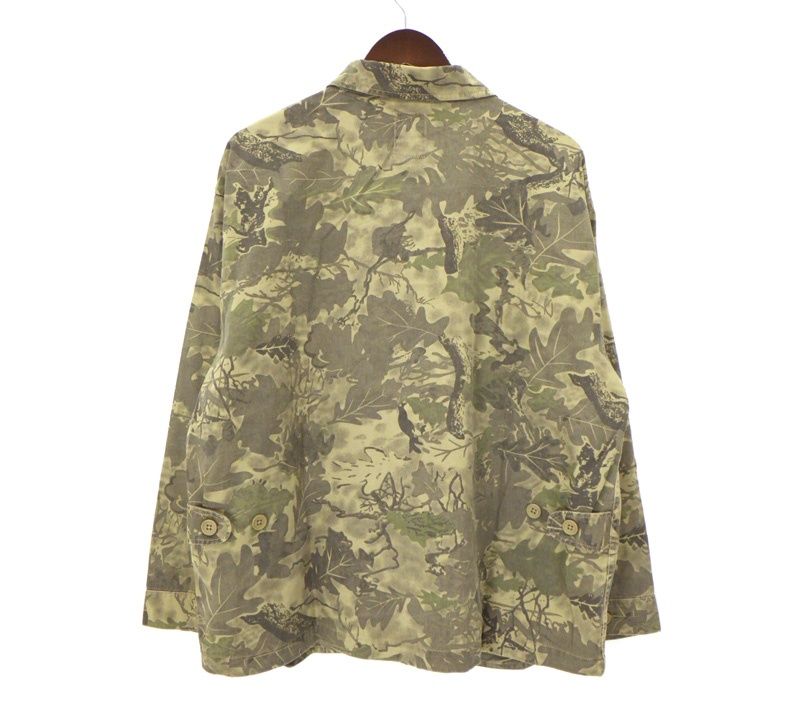 25FW　未使用　braindead　ミリタリーシャツ　ジャケット　リーフカモ ブレインデッド BRAIN DEAD 25AW 【 Twill Military Shirt Jacket