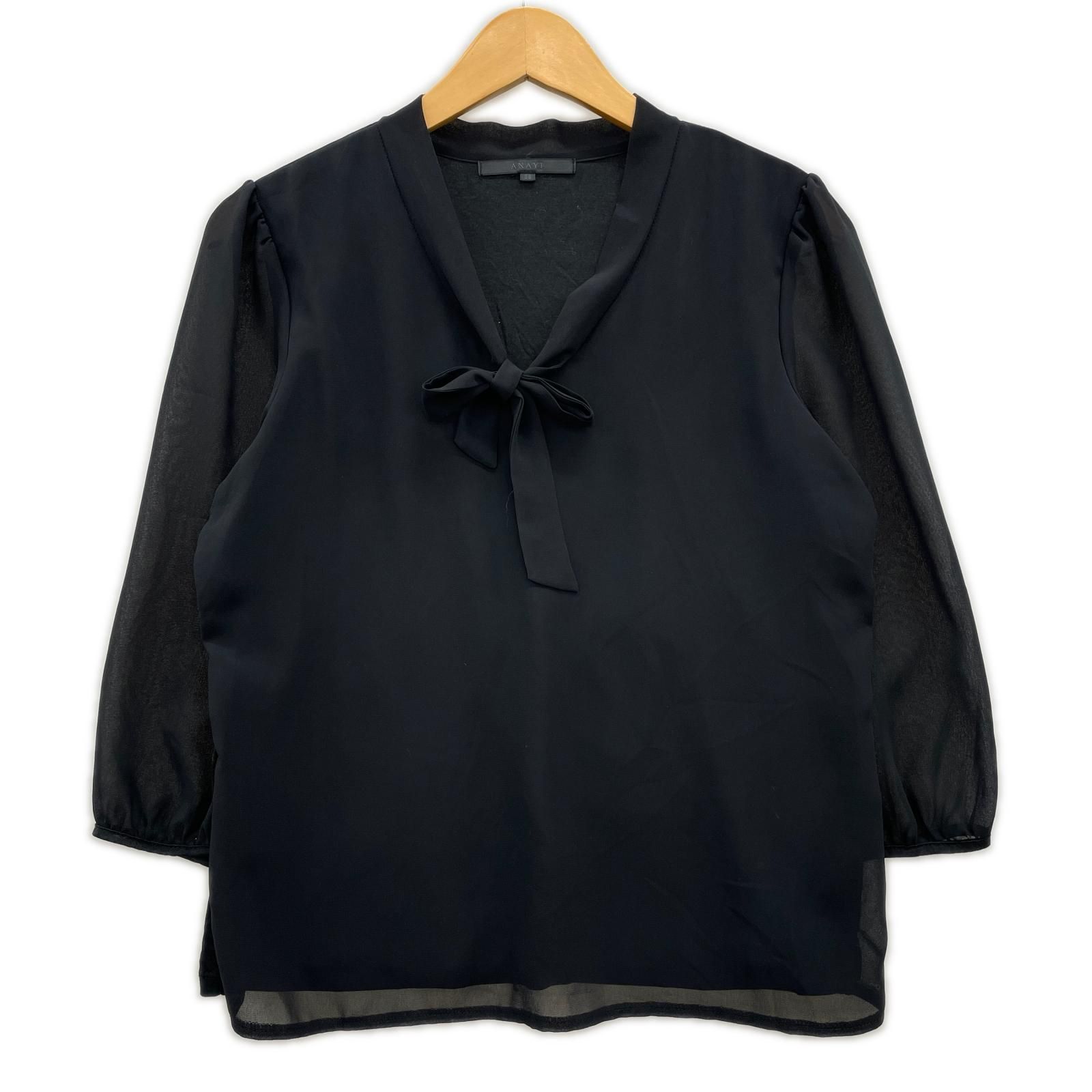 ANAYI アナイブラウス size38/ブラック - メルカリ